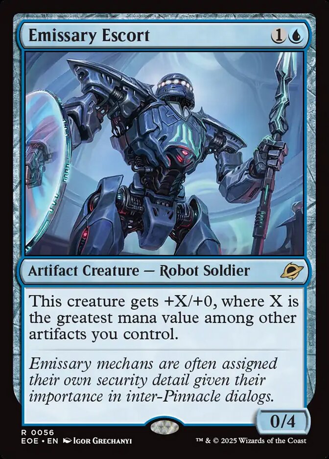 Emissary Escort, Edge Of Eternities Card Art