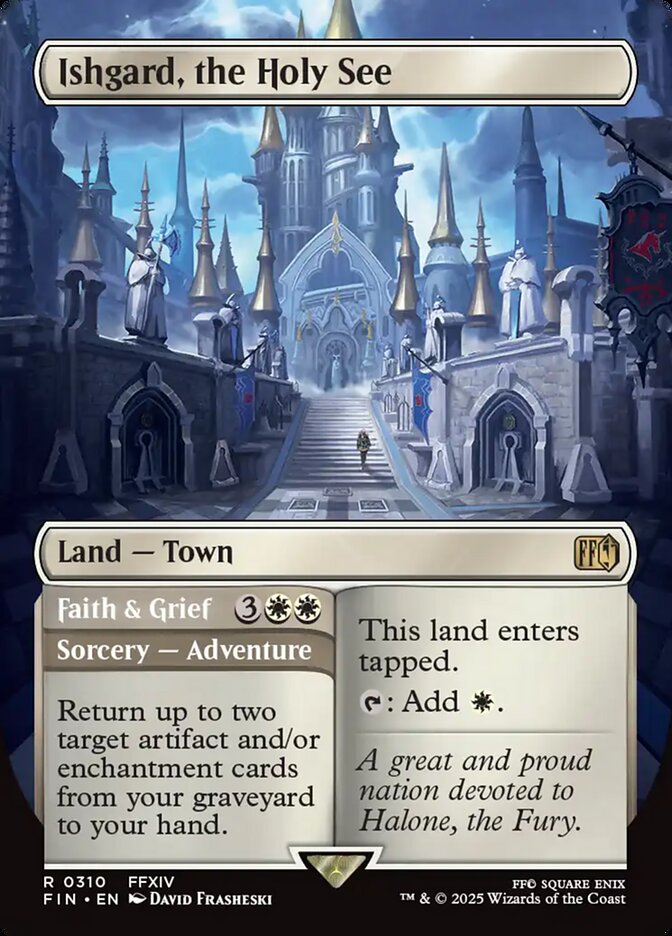 Ishgard, the Holy See // Faith & Grief, Final fantasy Card Art