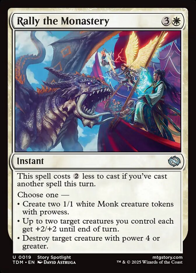 Rally the Monastery, Tarkir: dragonstorm Card Art