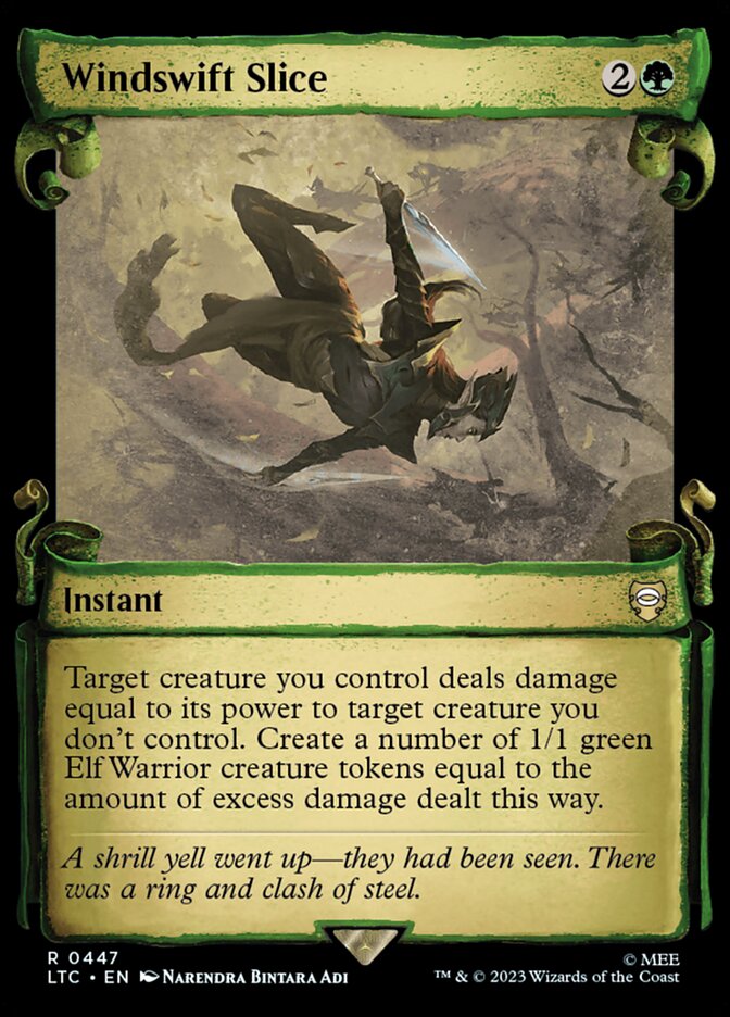Windswift Slice, Tales Of Middle-Earth Commander Card Art