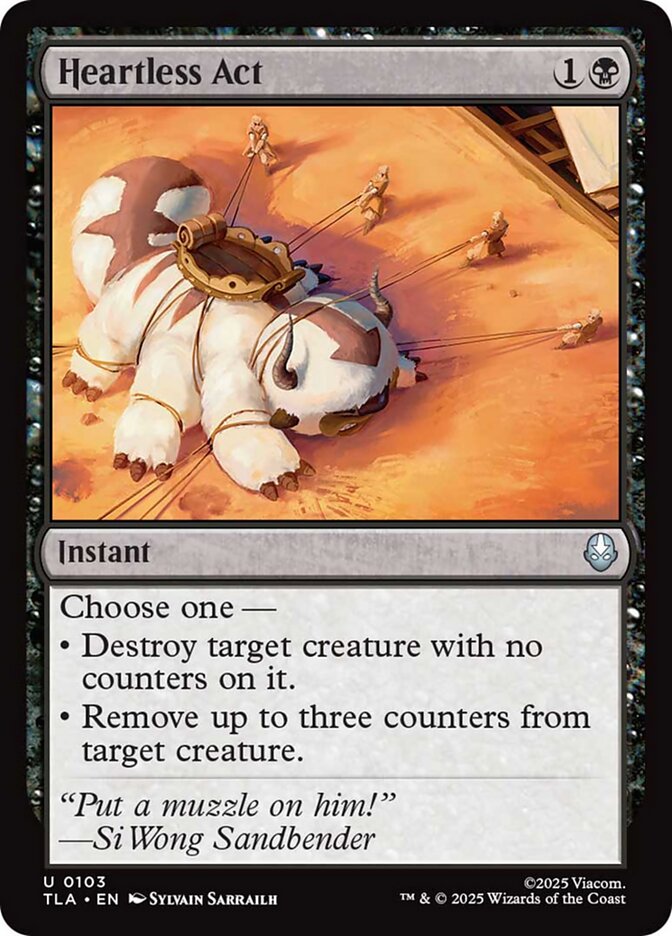 Heartless Act, Avatar: The Last Airbender Card Art