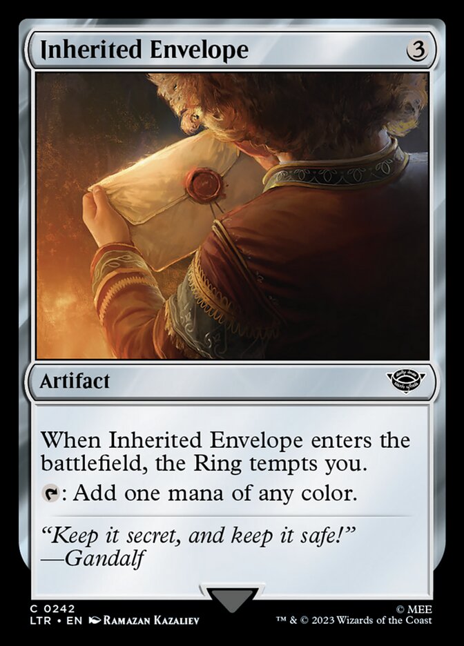 Inherited Envelope, The lord of the rings: tales of middle-earth Card Art