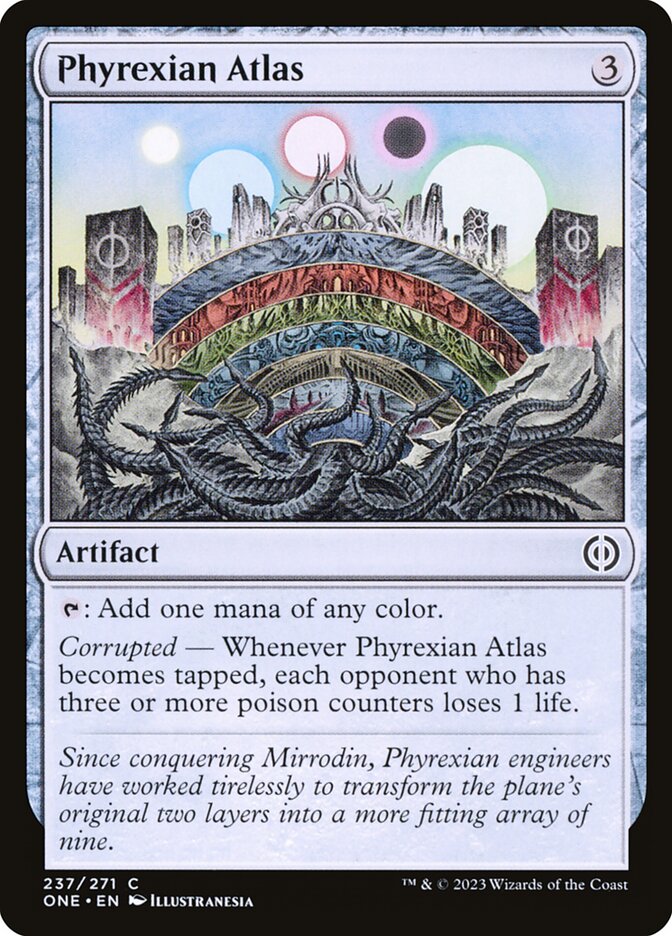 Phyrexian Atlas, Phyrexia: all will be one Card Art
