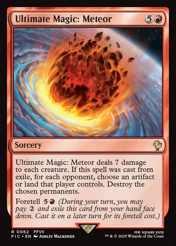 Ultimate Magic: Meteor, Final fantasy commander Card Art
