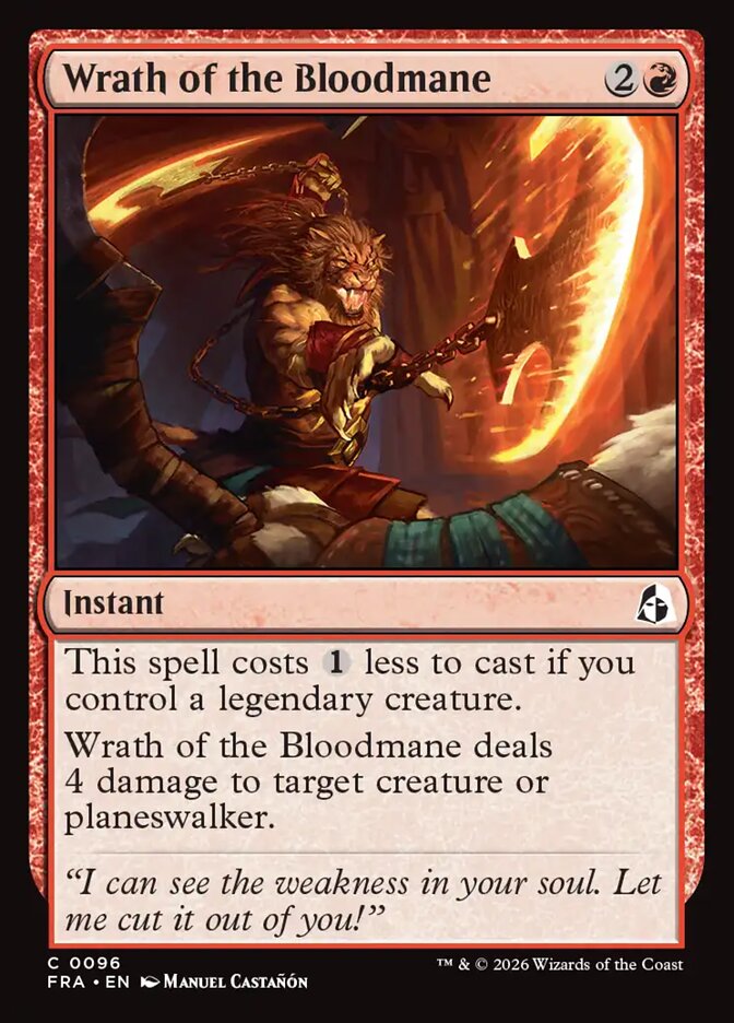 Wrath of the Bloodmane, Reality Fracture Card Art