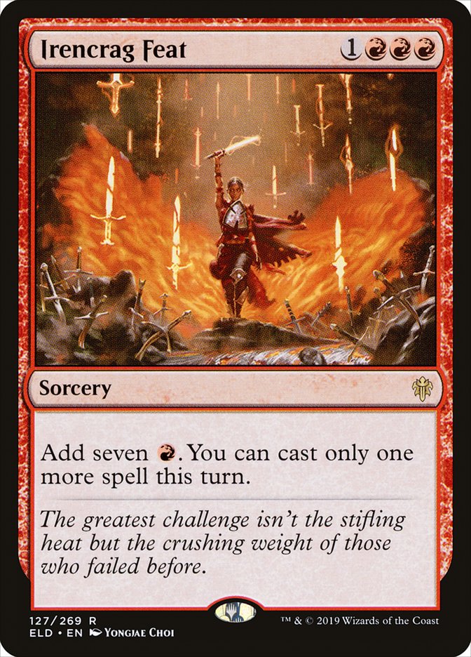 Irencrag Feat, Throne Of Eldraine Card Art