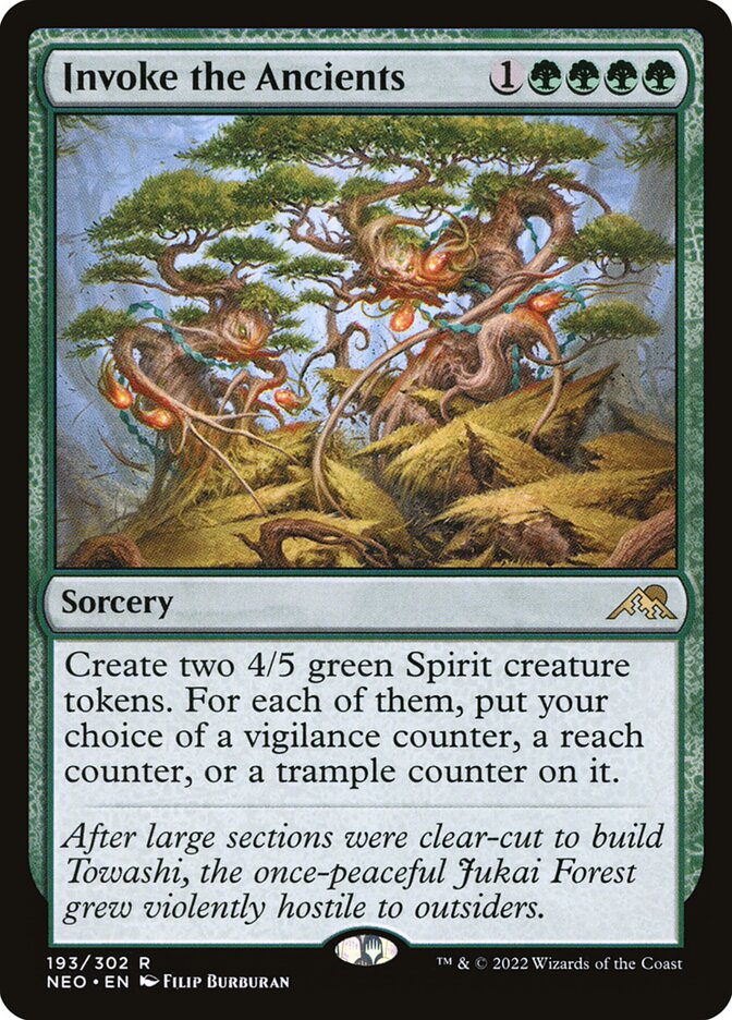 Invoke the Ancients, Kamigawa: neon dynasty Card Art