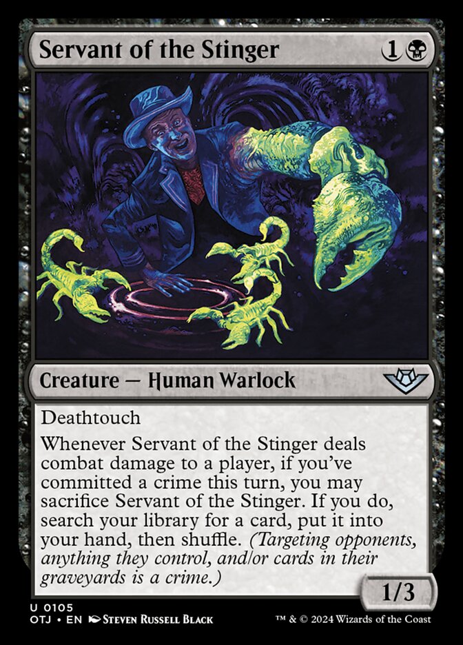 Servant of the Stinger, Outlaws of thunder junction Card Art