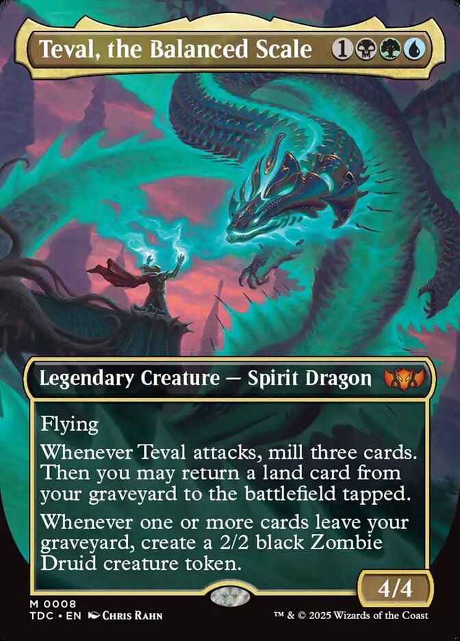 Teval, the Balanced Scale, Tarkir: Dragonstorm Commander Card Art