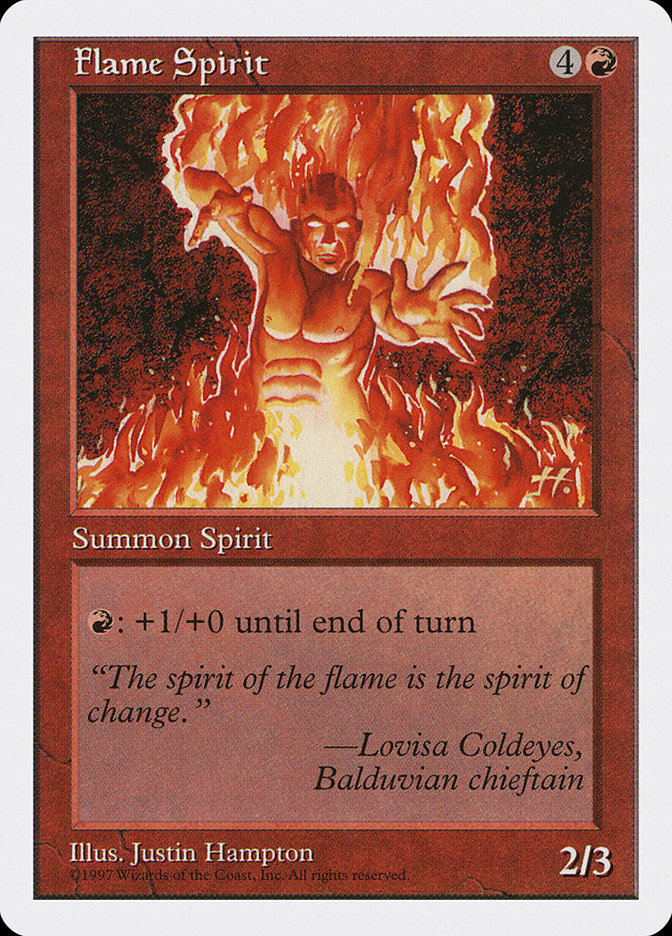 Flame Spirit, Fifth edition Card Art