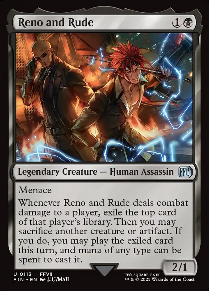 Reno and Rude, Final Fantasy Card Art