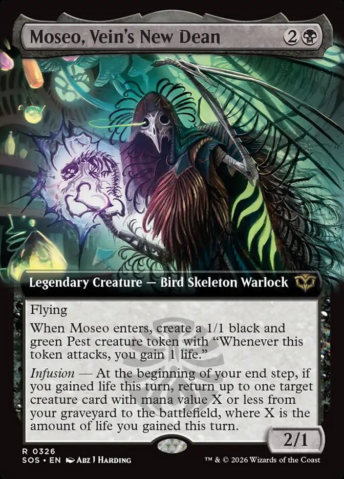 Moseo, Vein's New Dean, Secrets Of Strixhaven Card Art