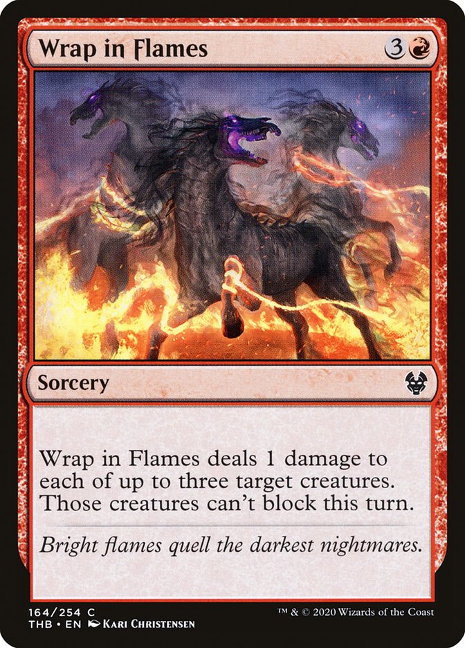 Wrap in Flames, Theros beyond death Card Art
