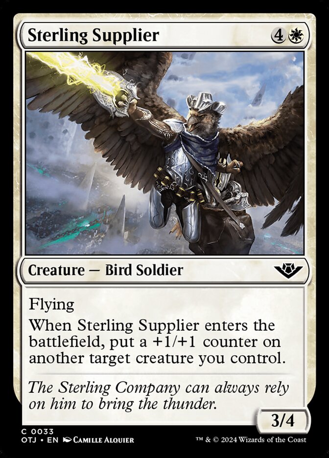 Sterling Supplier, Outlaws of thunder junction Card Art
