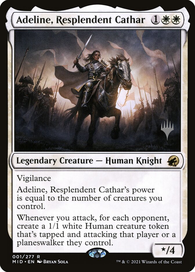 Adeline, Resplendent Cathar, Innistrad: Midnight Hunt Promos Card Art
