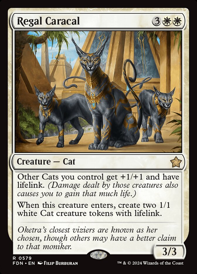Regal Caracal, Foundations Card Art