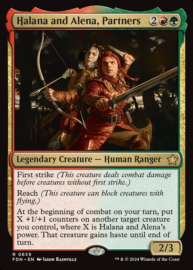 Halana and Alena, Partners, Foundations Card Art