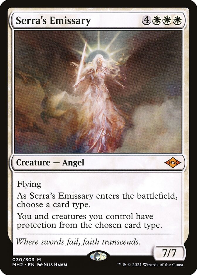 Serra's Emissary, Modern Horizons 2 Card Art