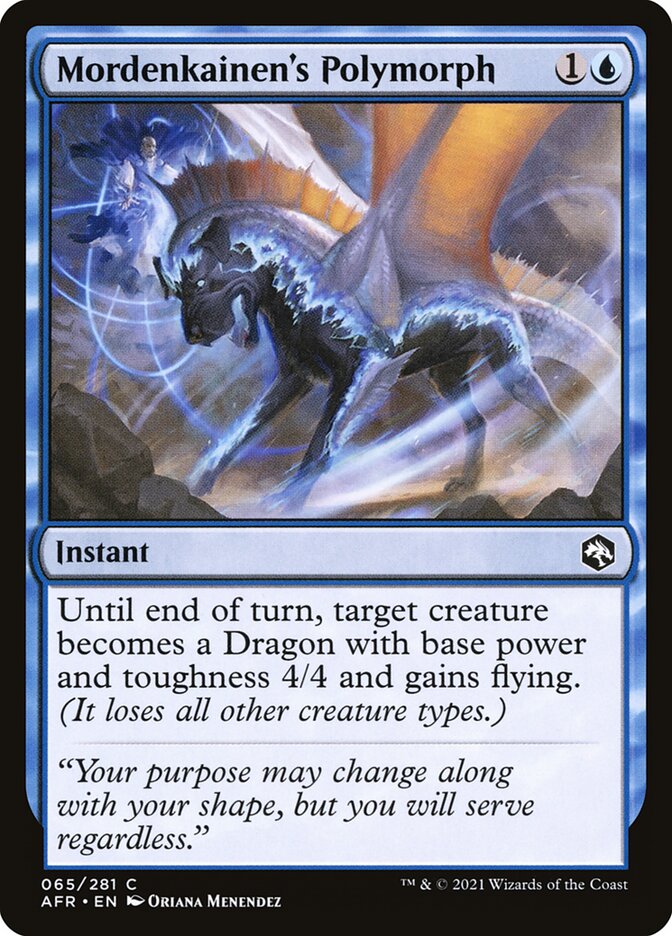 Mordenkainen's Polymorph, Adventures In The Forgotten Realms Card Art