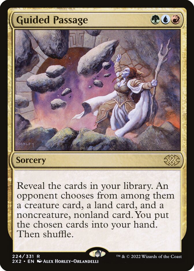 Guided Passage, Double masters 2022 Card Art