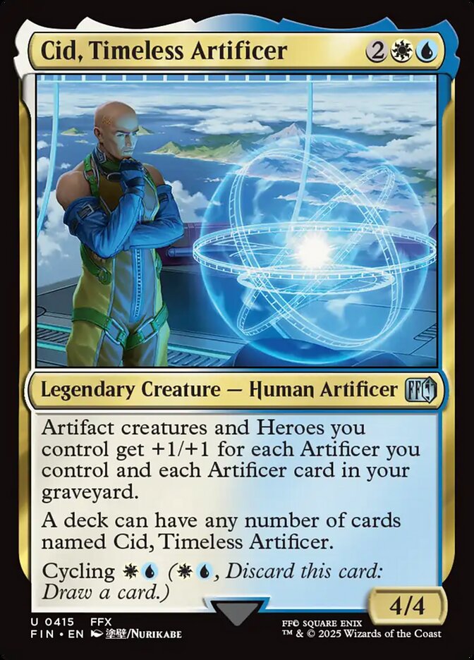 Cid, Timeless Artificer, Final fantasy Card Art