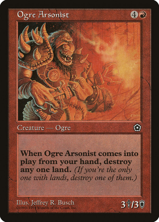 Ogre Arsonist, Portal second age Card Art