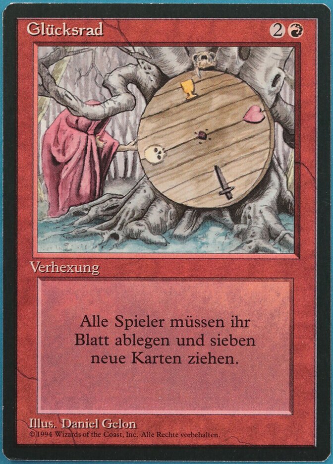 Wheel of Fortune, Foreign Black Border Card Art