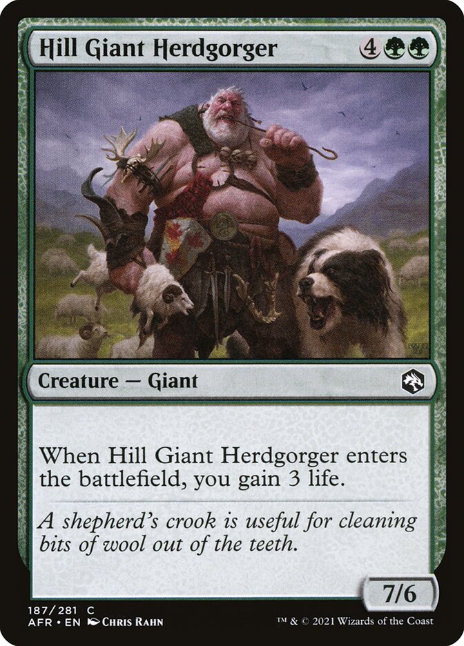 Hill Giant Herdgorger, Adventures in the forgotten realms Card Art