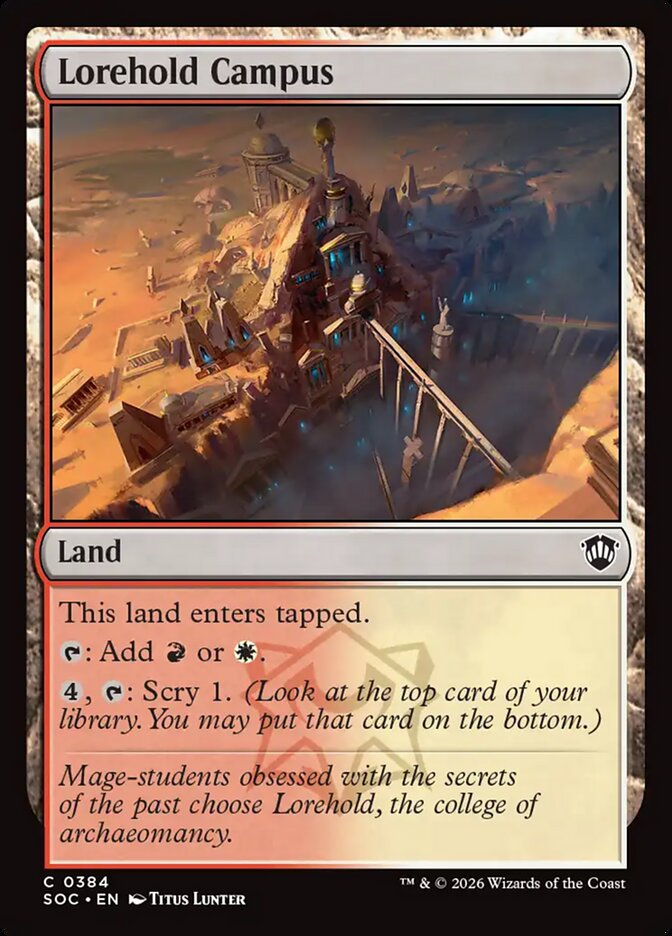 Lorehold Campus, Secrets Of Strixhaven Commander Card Art