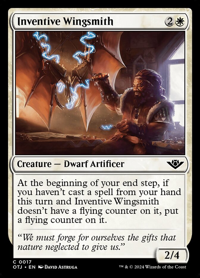 Inventive Wingsmith, Outlaws of thunder junction Card Art
