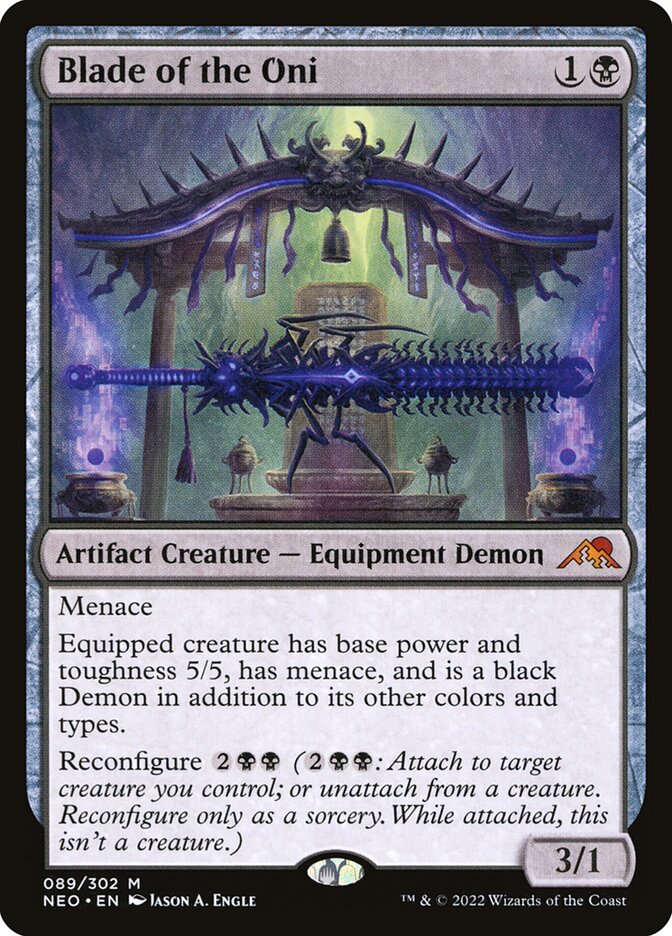 Blade of the Oni, Kamigawa: neon dynasty Card Art
