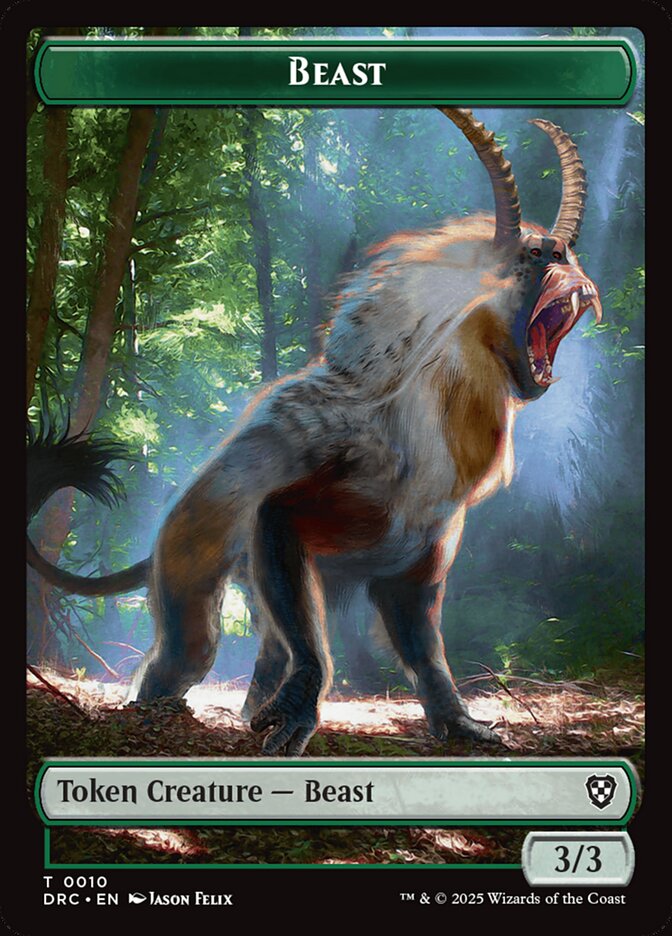 Beast, Aetherdrift Commander Tokens Card Art