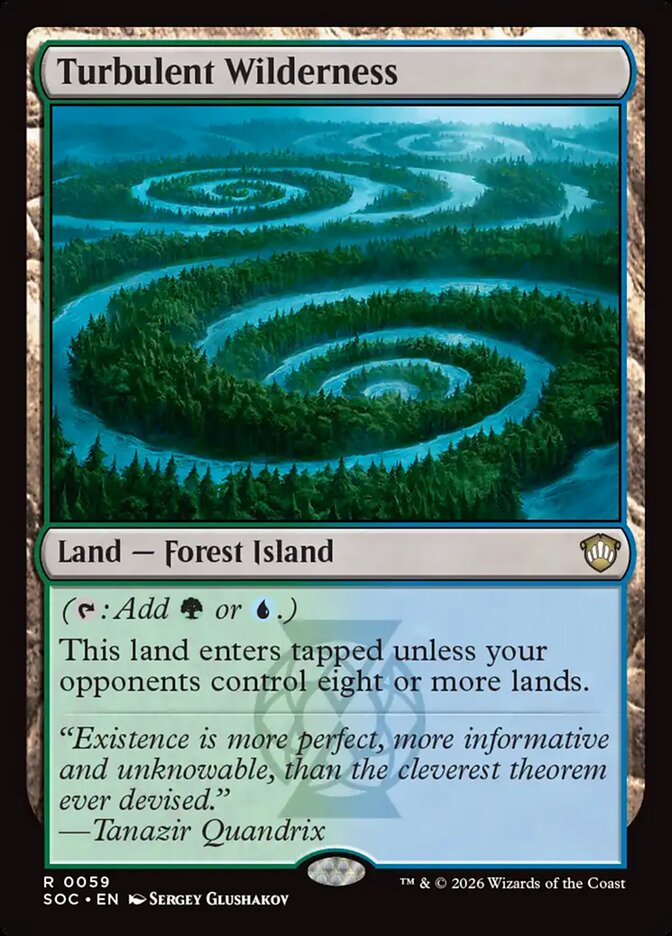 Turbulent Wilderness, Secrets Of Strixhaven Commander Card Art