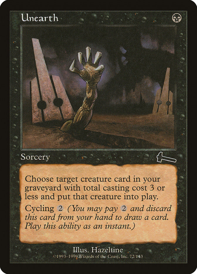 Unearth, Urza's legacy Card Art
