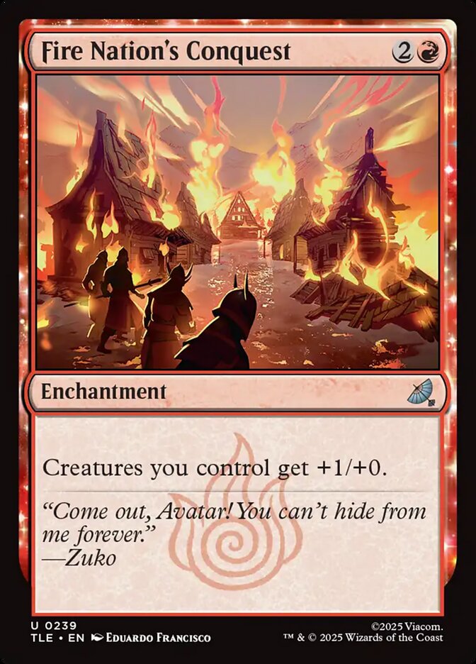 Fire Nation's Conquest, Avatar: The Last Airbender Eternal Card Art