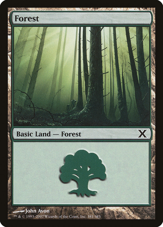 Forest, Tenth Edition Card Art