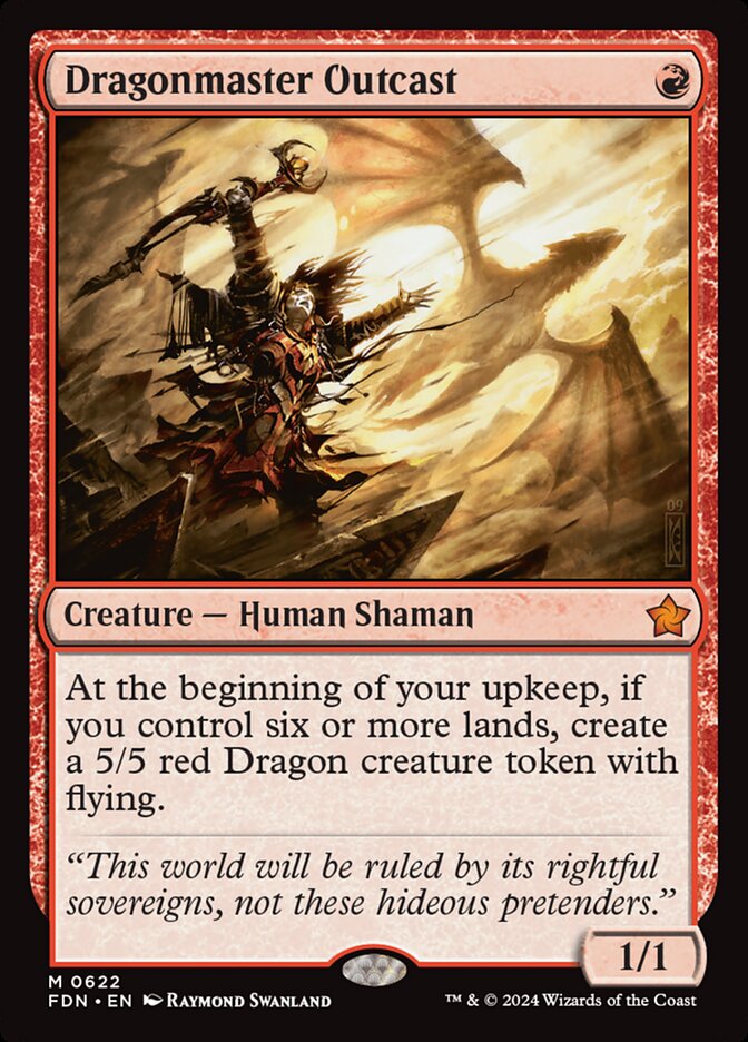 Dragonmaster Outcast, Foundations Card Art