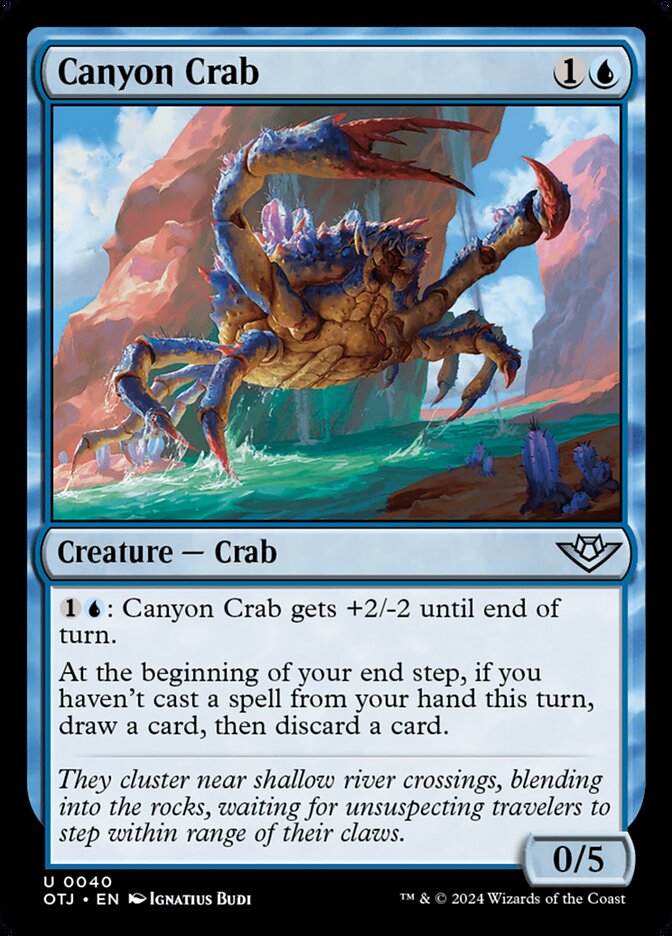 Canyon Crab, Outlaws of thunder junction Card Art