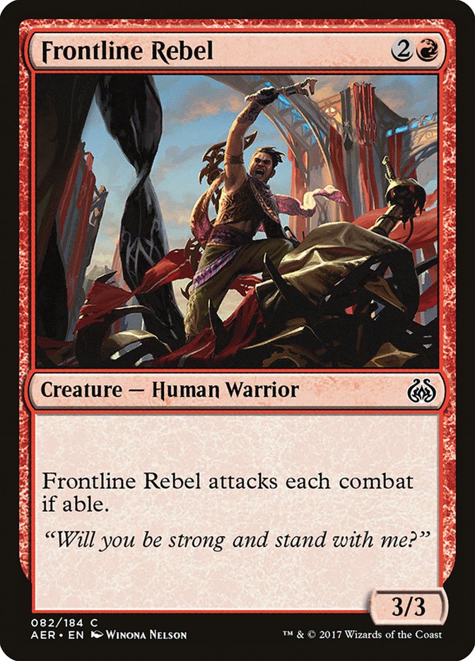 Frontline Rebel, Aether revolt Card Art