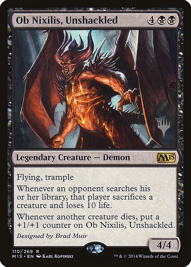Ob Nixilis, Unshackled, Magic 2015 promos Card Art