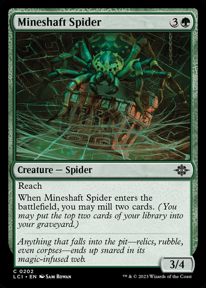 Mineshaft Spider, The lost caverns of ixalan Card Art