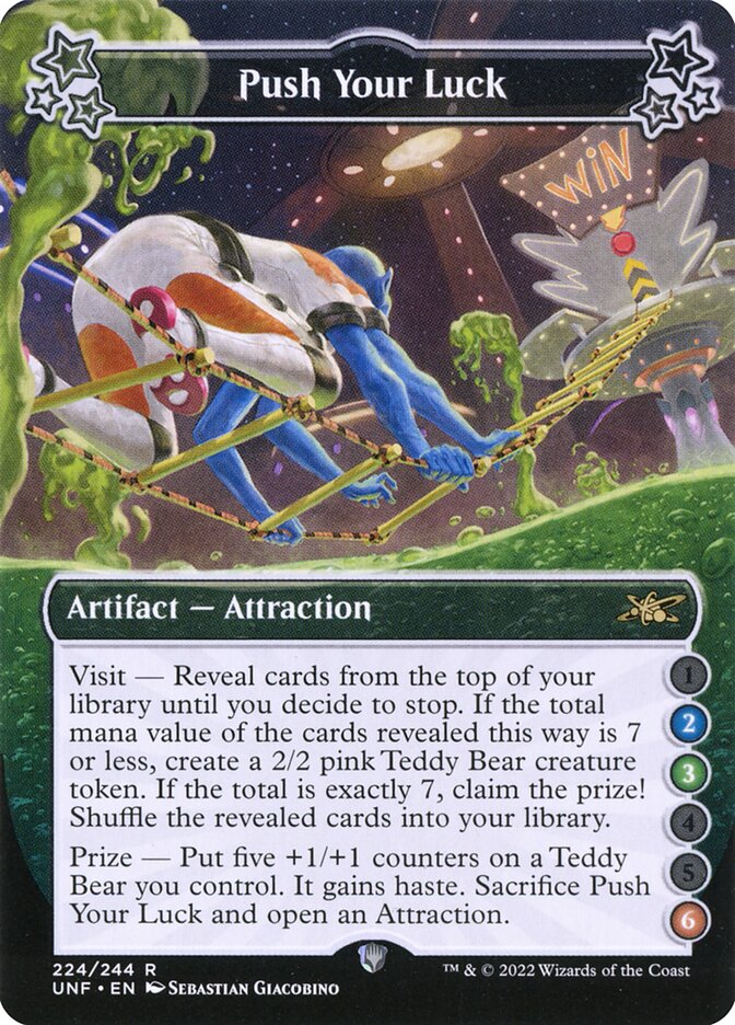 Push Your Luck, Unfinity Card Art