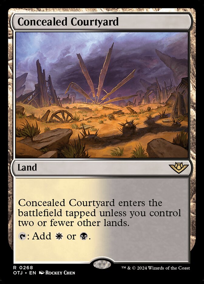 Concealed Courtyard, Outlaws of thunder junction Card Art