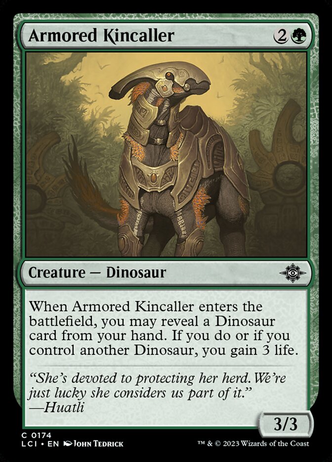 Armored Kincaller, The lost caverns of ixalan Card Art
