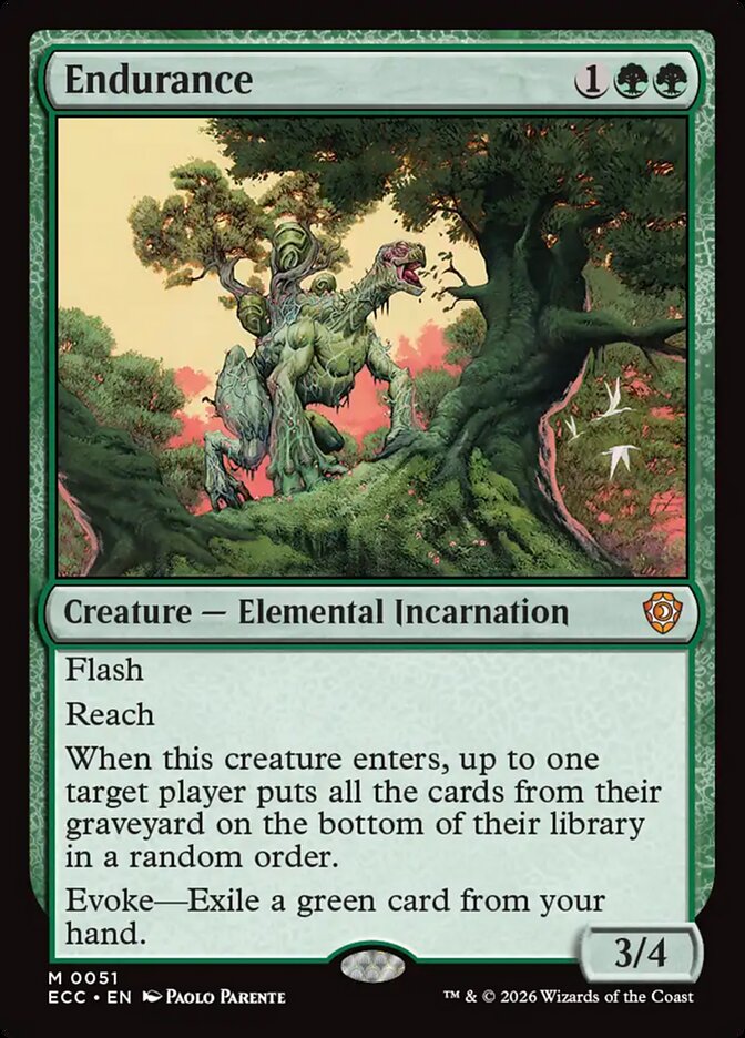 Endurance, Lorwyn Eclipsed Commander Card Art