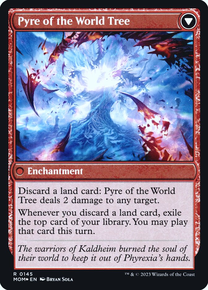 Invasion of Kaldheim // Pyre of the World Tree, March of the machine promos Card Art