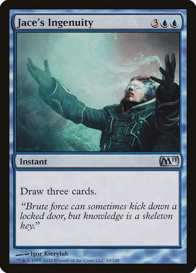 Jace's Ingenuity, Magic 2011 Card Art