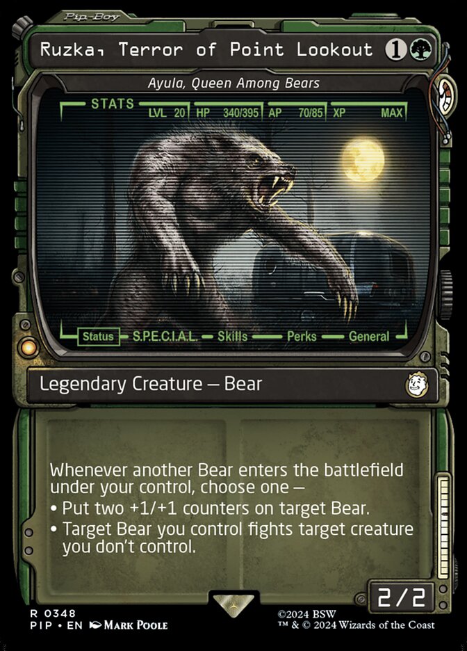 Ayula, Queen Among Bears, Fallout Card Art