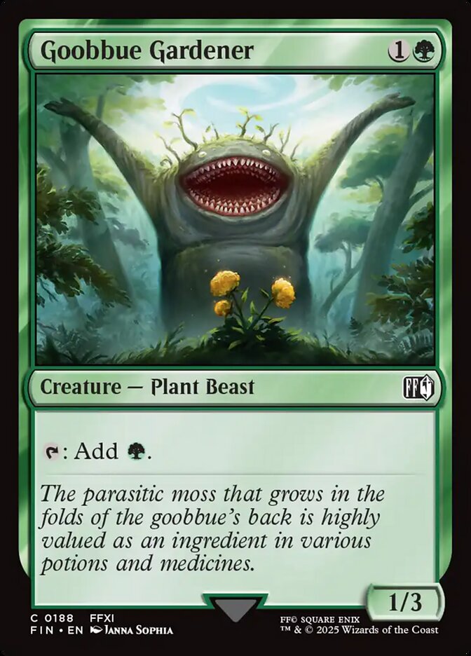 Goobbue Gardener, Final fantasy Card Art