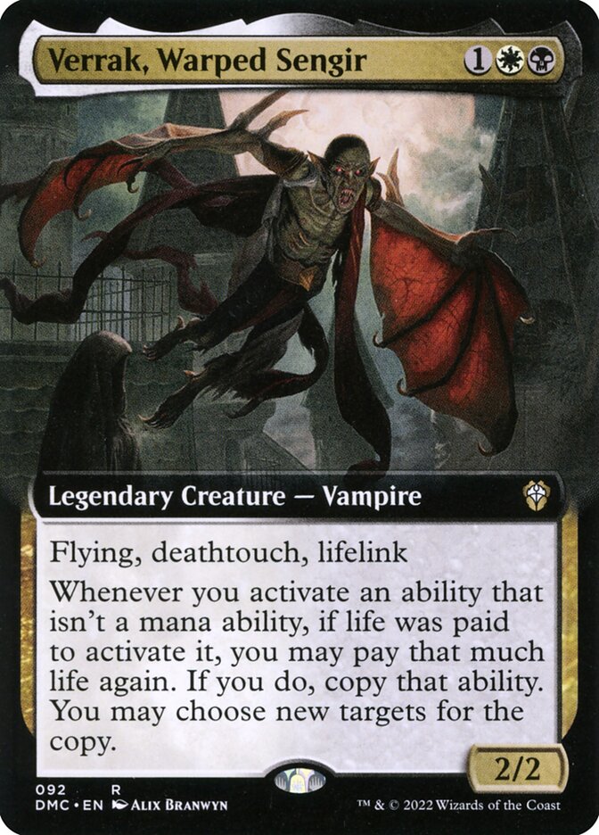 Verrak, Warped Sengir, Dominaria United Commander Card Art